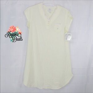 ARIA Light Yellow Nightgown NWT Size Medium